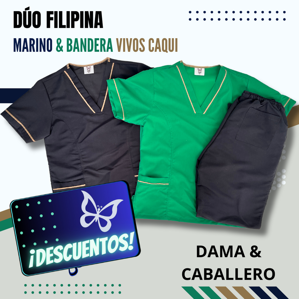 DÚO FILIPINA | MARINO & BANDERA  vivos CAQUI