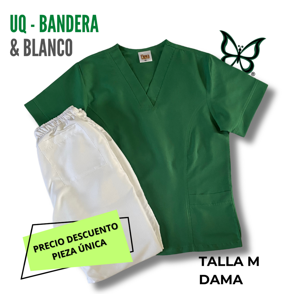 PIEZA ÚNICA - UQ BANDERA & BLANCO TALLA M DAMA
