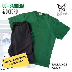 PIEZA ÚNICA - UQ DE LÍNEA BANDERA & OXFORD TALLA XG DAMA