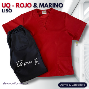 UQ - ROJO & MARINO LISO