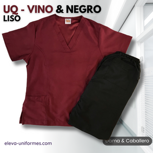 UQ - VINO & NEGRO LISO