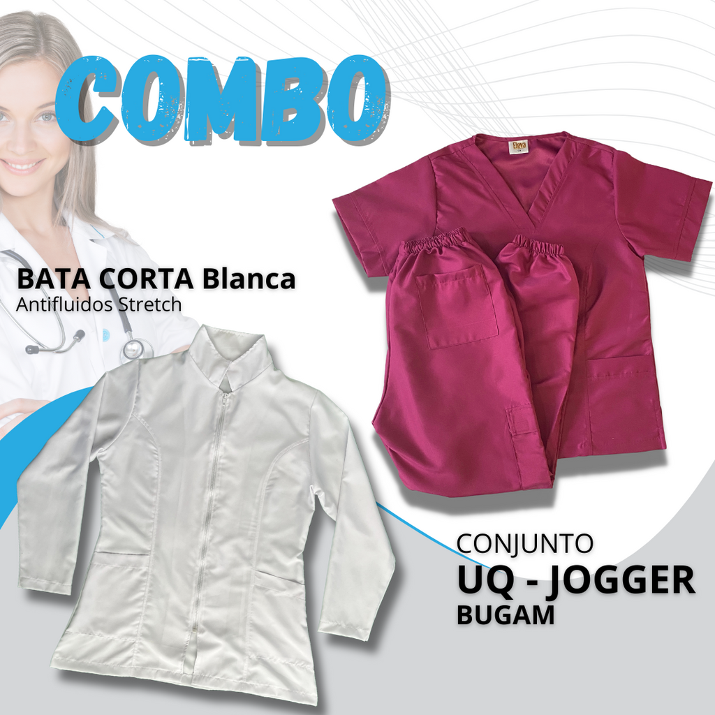 COMBO BATA CORTA & UQ JOGGER BUGAM