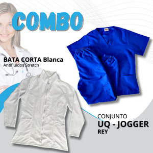 COMBO BATA CORTA & UQ JOGGER REY