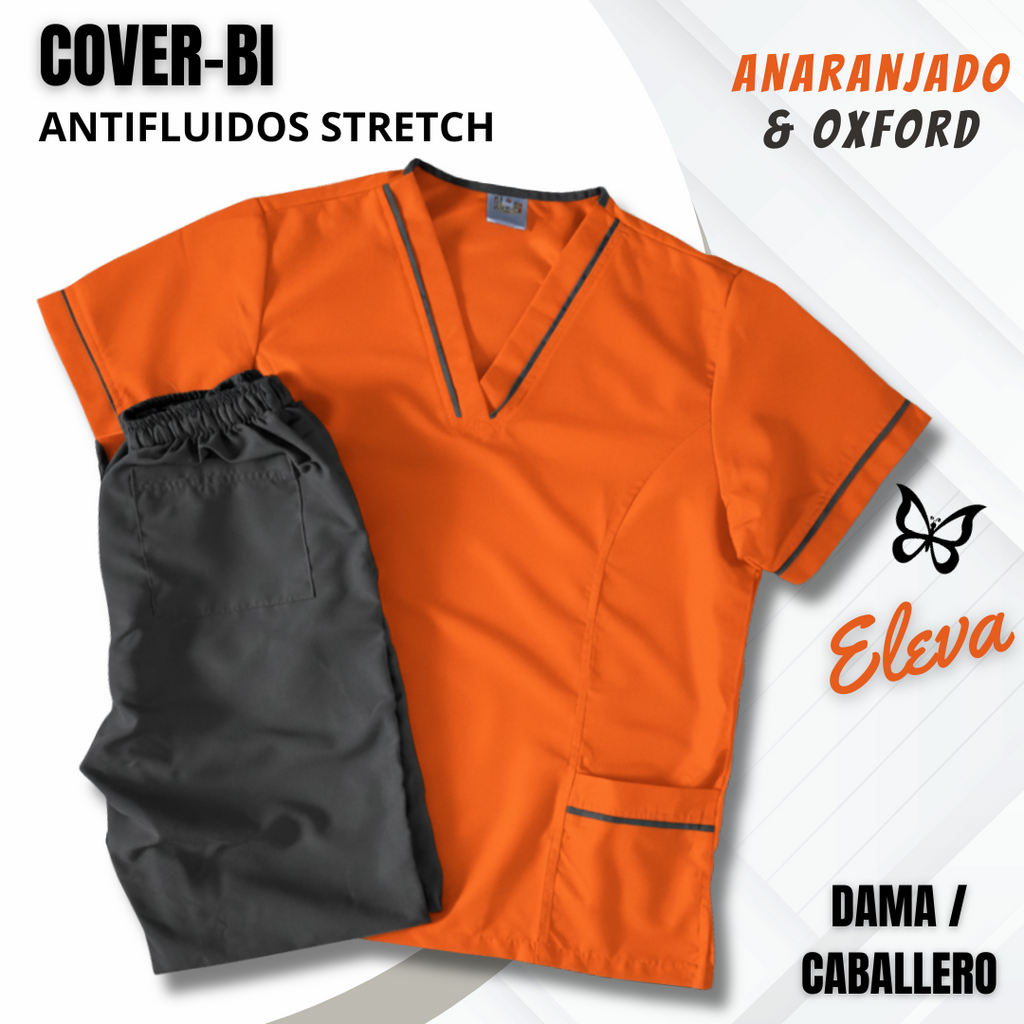 SCRUB COVER-BI ANARANJADO & OXFORD
