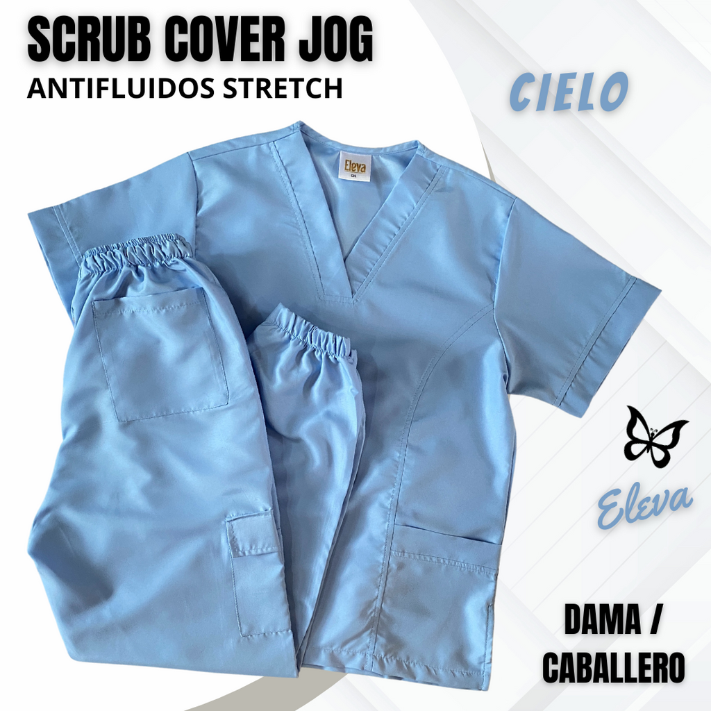 SCRUB COVER JOG - CIELO