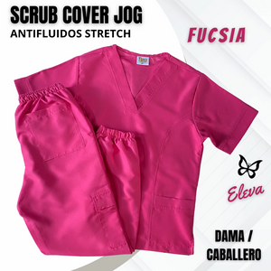 SCRUB COVER JOG - FUCSIA
