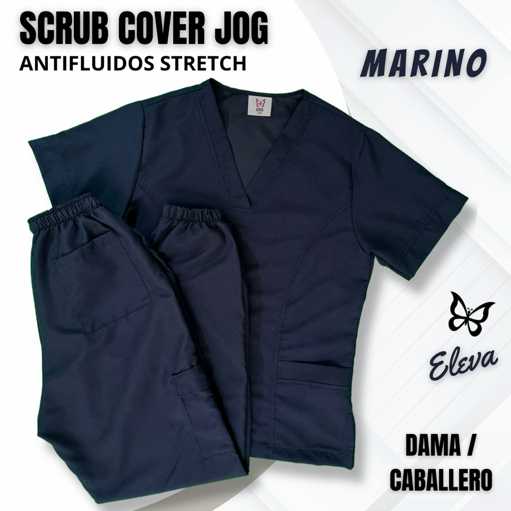 SCRUB COVER JOG - MARINO