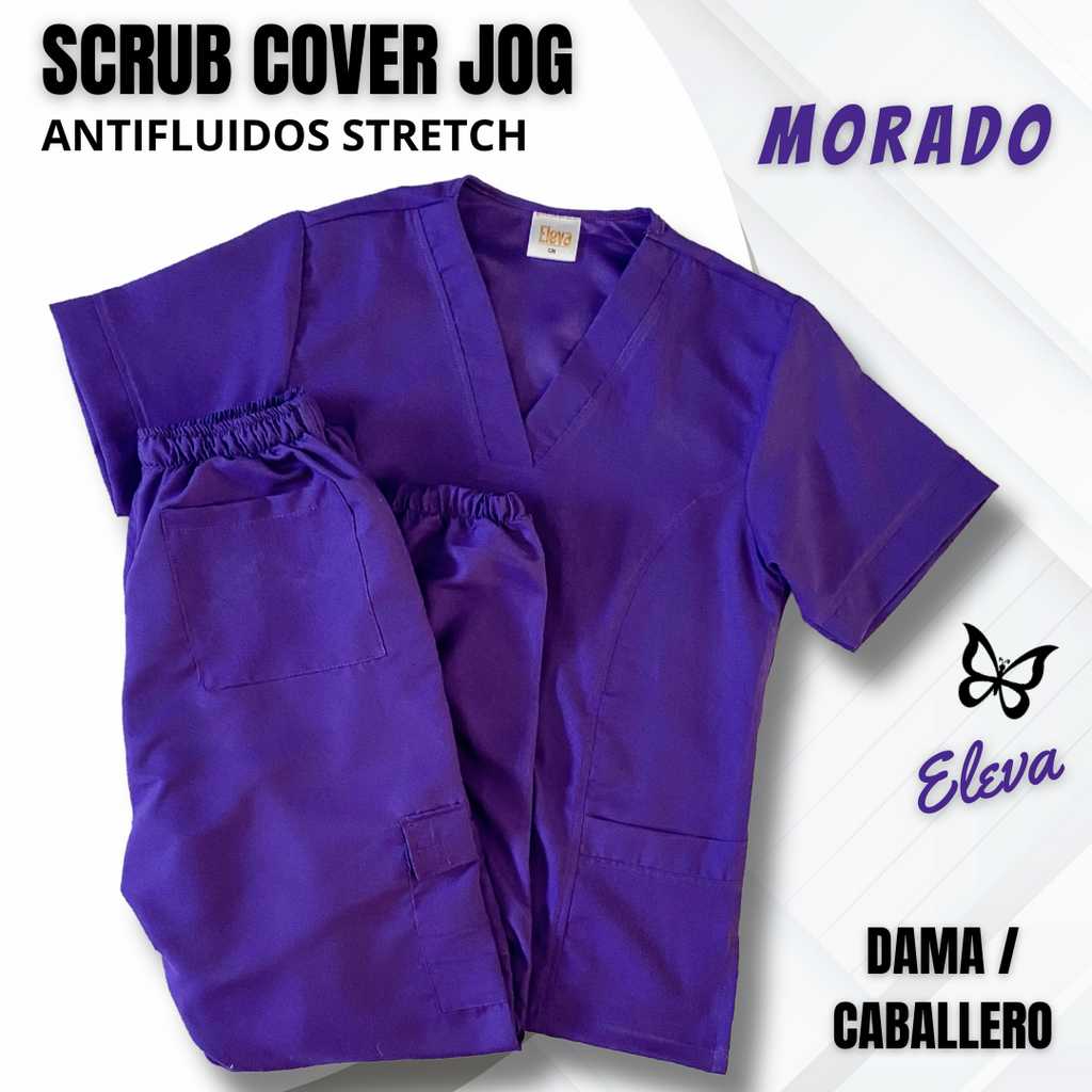 SCRUB COVER JOG - MORADO