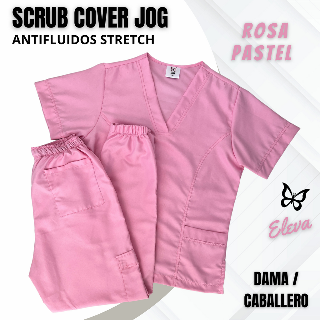 SCRUB COVER JOG - ROSA PASTEL