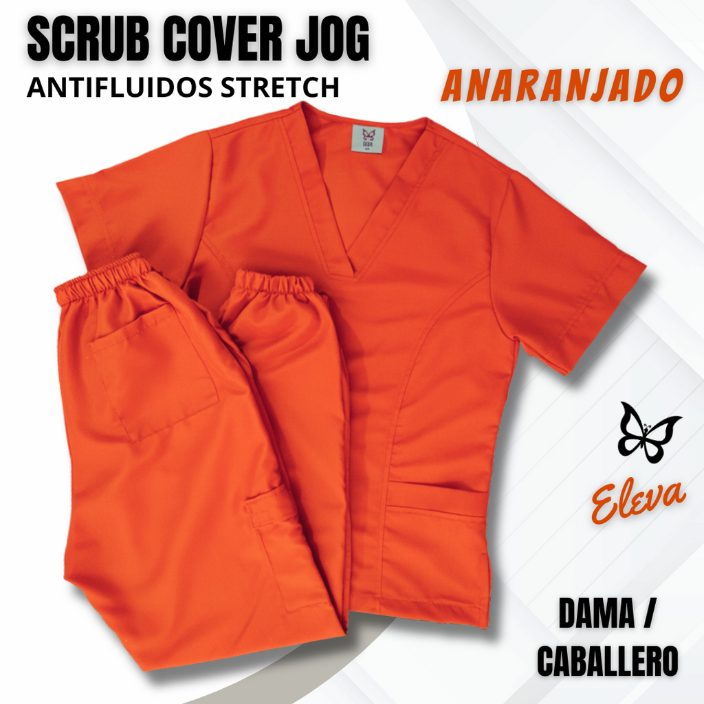 SCRUB COVER JOG - ANARANJADO