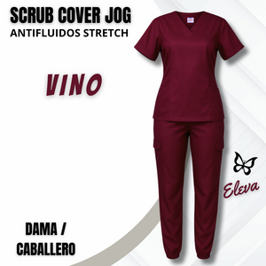 SCRUB COVER JOG - VINO