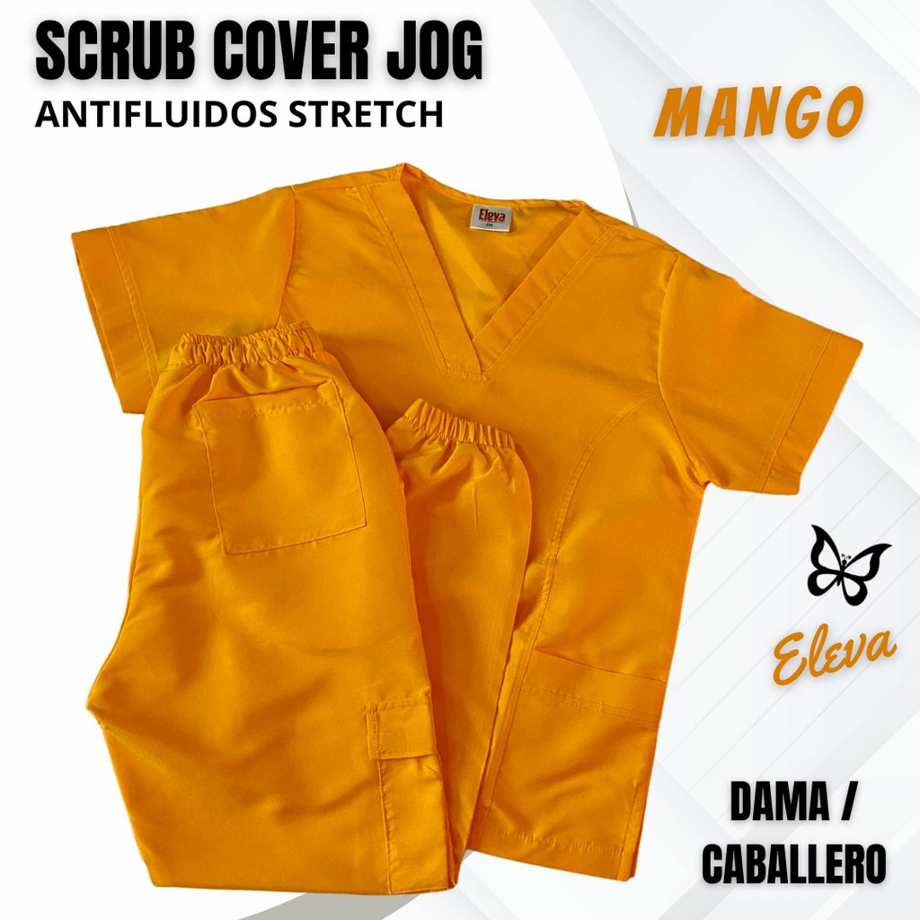 SCRUB COVER JOG - MANGO