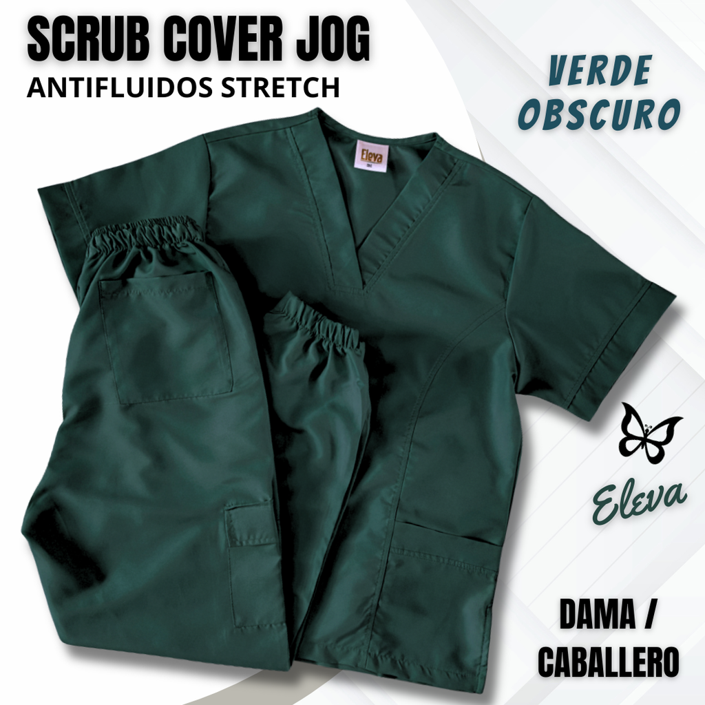 SCRUB COVER JOG - VERDE OBSCURO