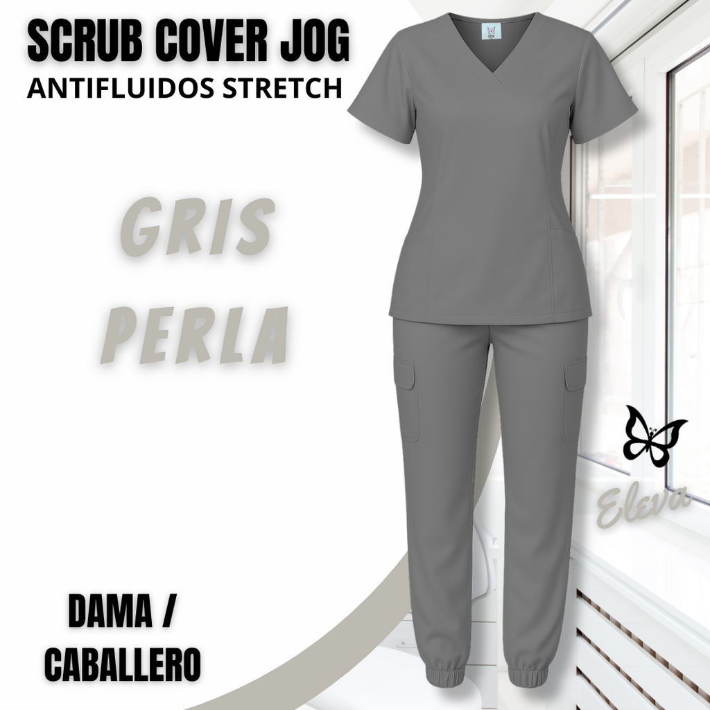 SCRUB COVER JOG - GRIS PERLA