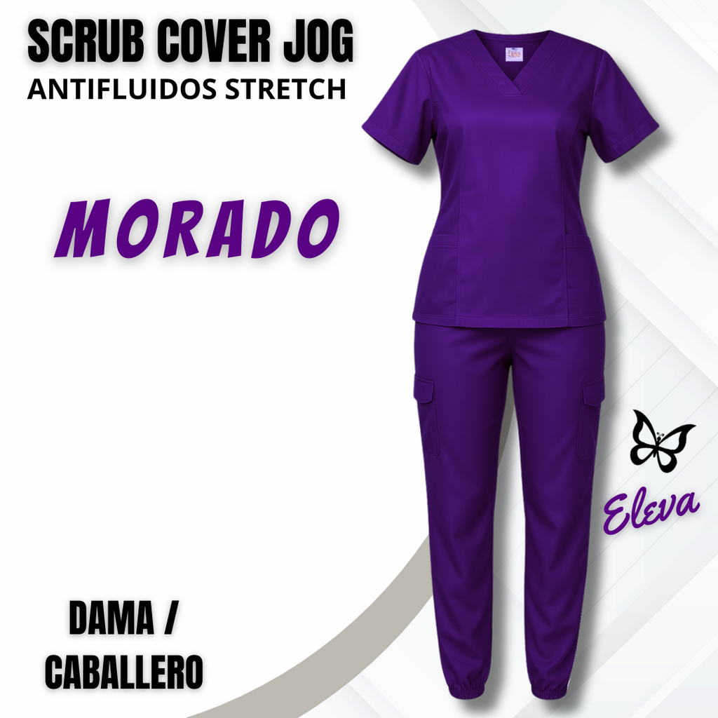 SCRUB COVER JOG - MORADO