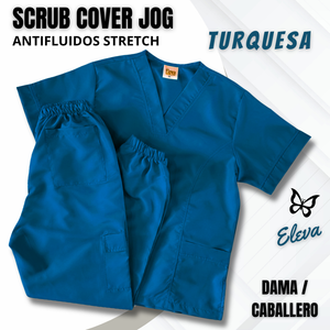 SCRUB COVER JOG - TURQUESA