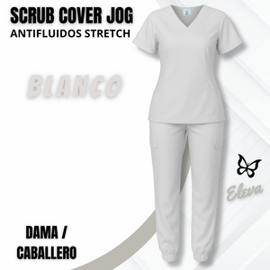 SCRUB COVER JOG - BLANCO
