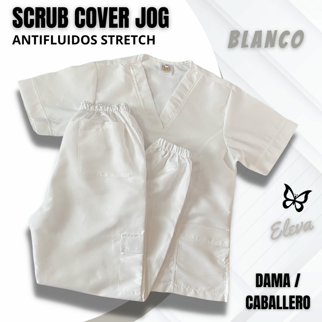 SCRUB COVER JOG - BLANCO