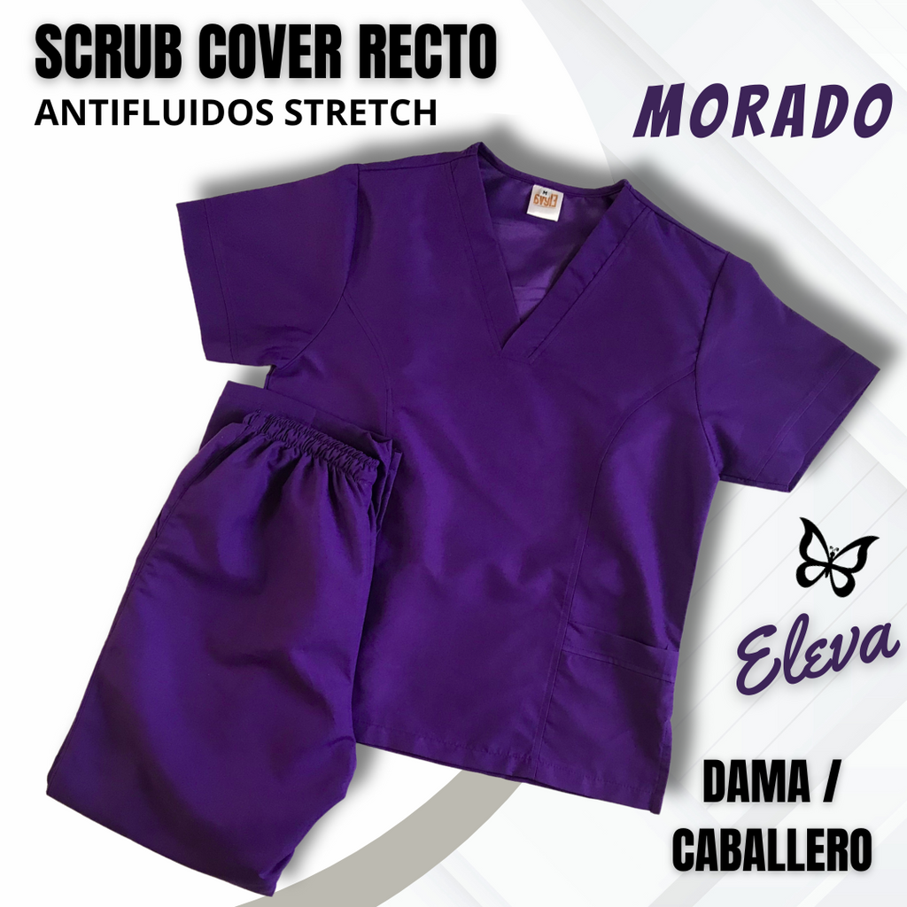 SCRUB COVER-RECTO MORADO