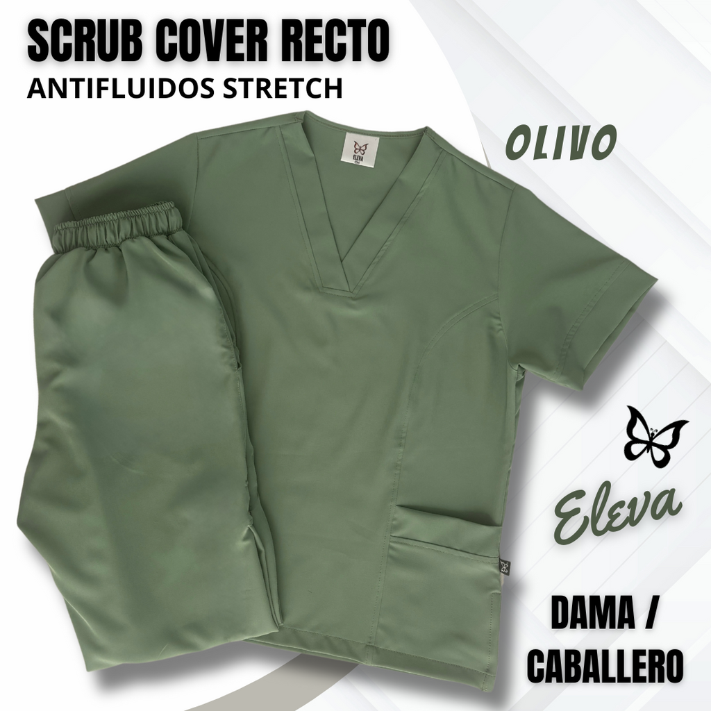 SCRUB COVER-RECTO OLIVO