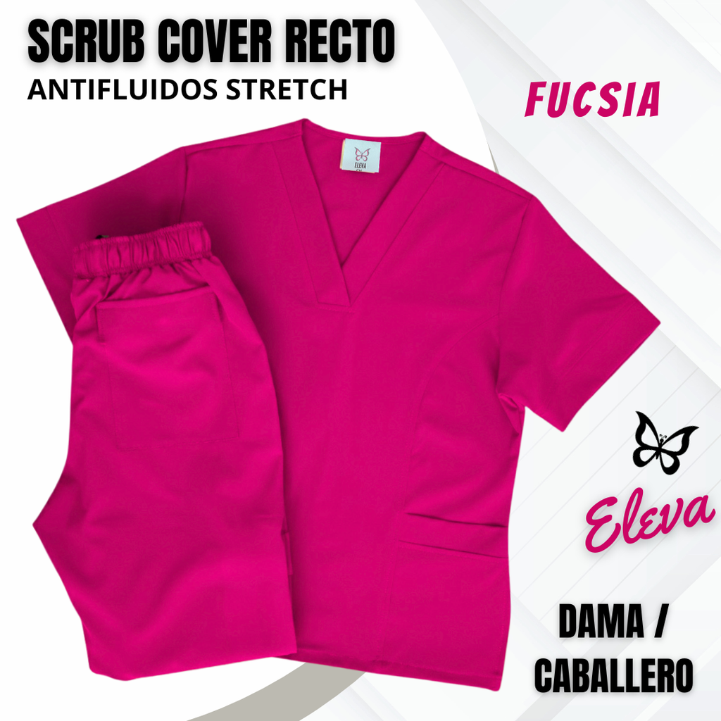 SCRUB COVER-RECTO FUCSIA