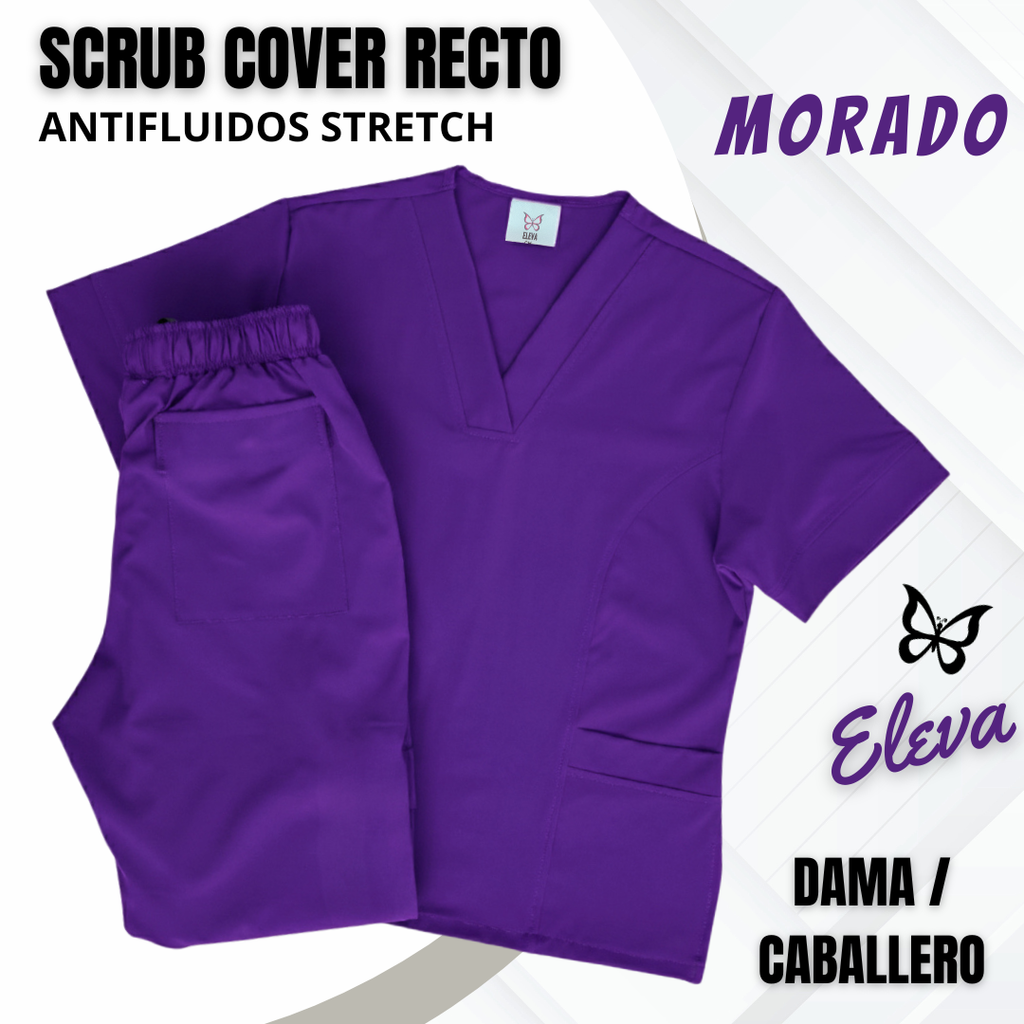 SCRUB COVER-RECTO MORADO