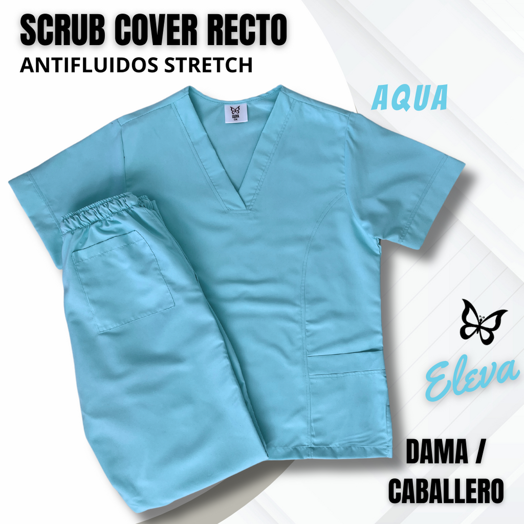 SCRUB COVER-RECTO AQUA