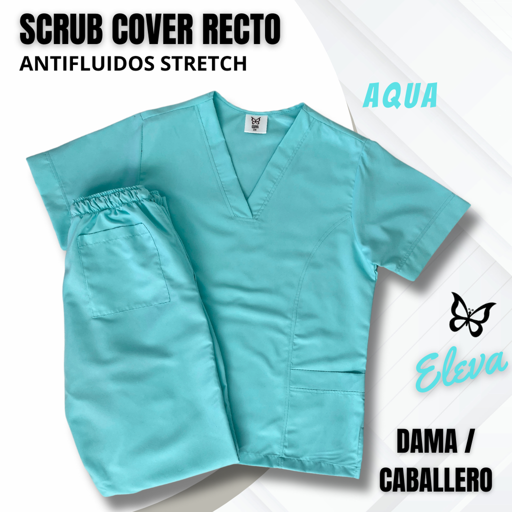 SCRUB COVER-RECTO AQUA