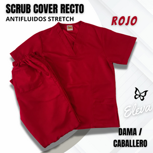 SCRUB COVER-RECTO ROJO