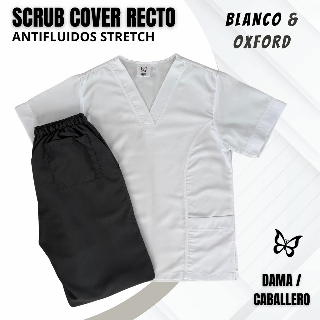 SCRUB COVER-RECTO BLANCO & OXFORD