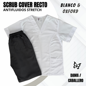 SCRUB COVER-RECTO BLANCO & OXFORD