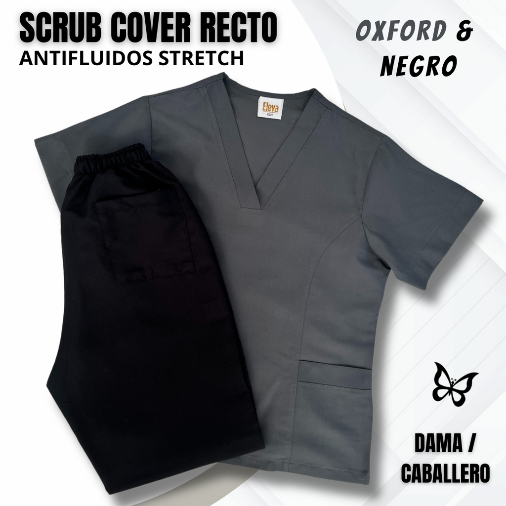 SCRUB COVER-RECTO OXFORD & NEGRO