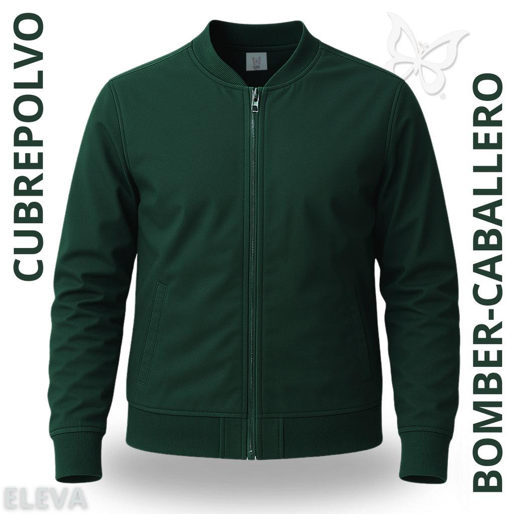 CUBREPOLVO BOMBER - VERDE OBSCURO CABALLERO