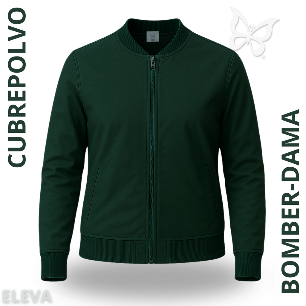 CUBREPOLVO BOMBER - VERDE OBSCURO DAMA