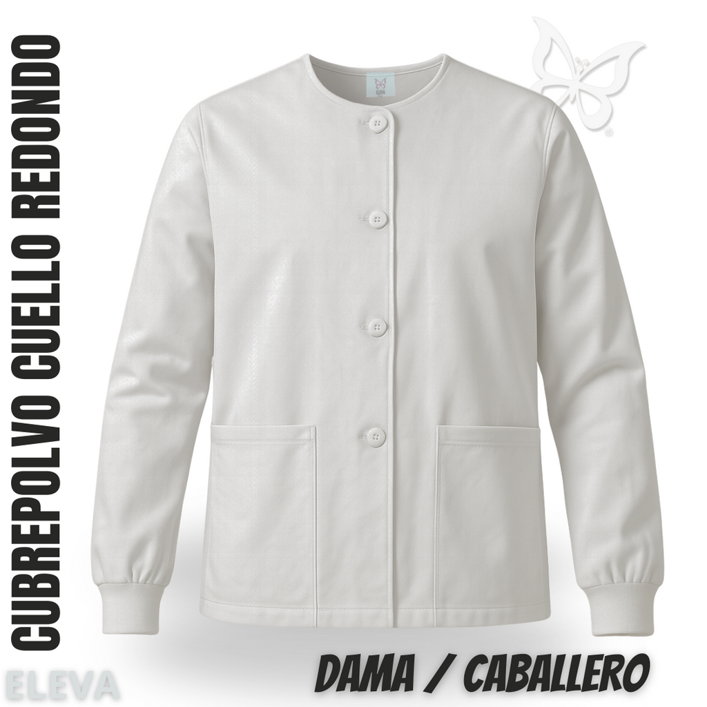 CUBREPOLVO CUELLO REDONDO - BLANCO