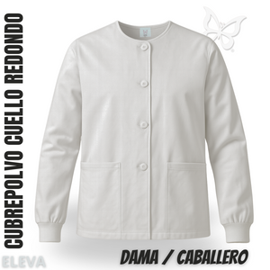 CUBREPOLVO CUELLO REDONDO - BLANCO