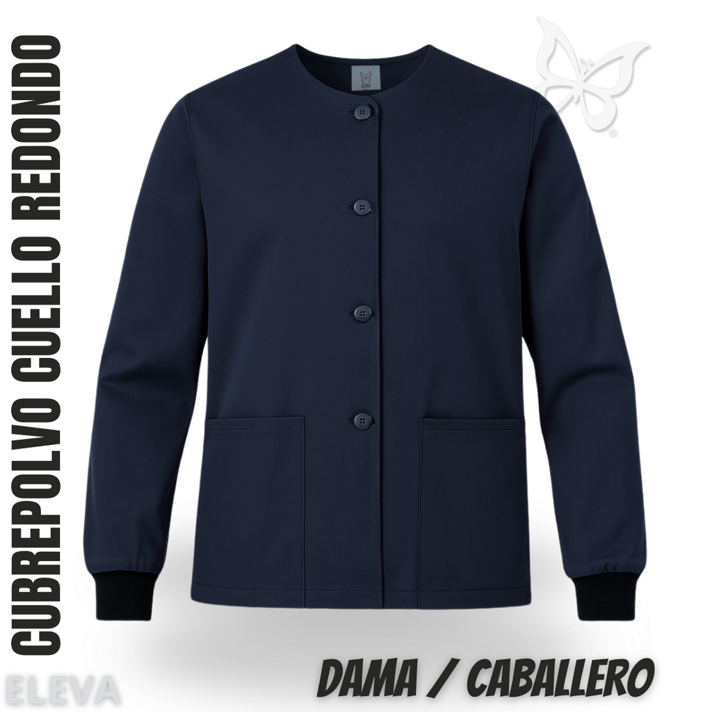 CUBREPOLVO CUELLO REDONDO - MARINO