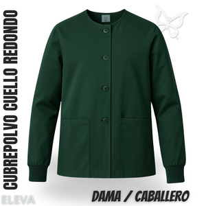 CUBREPOLVO CUELLO REDONDO - VERDE OBSCURO