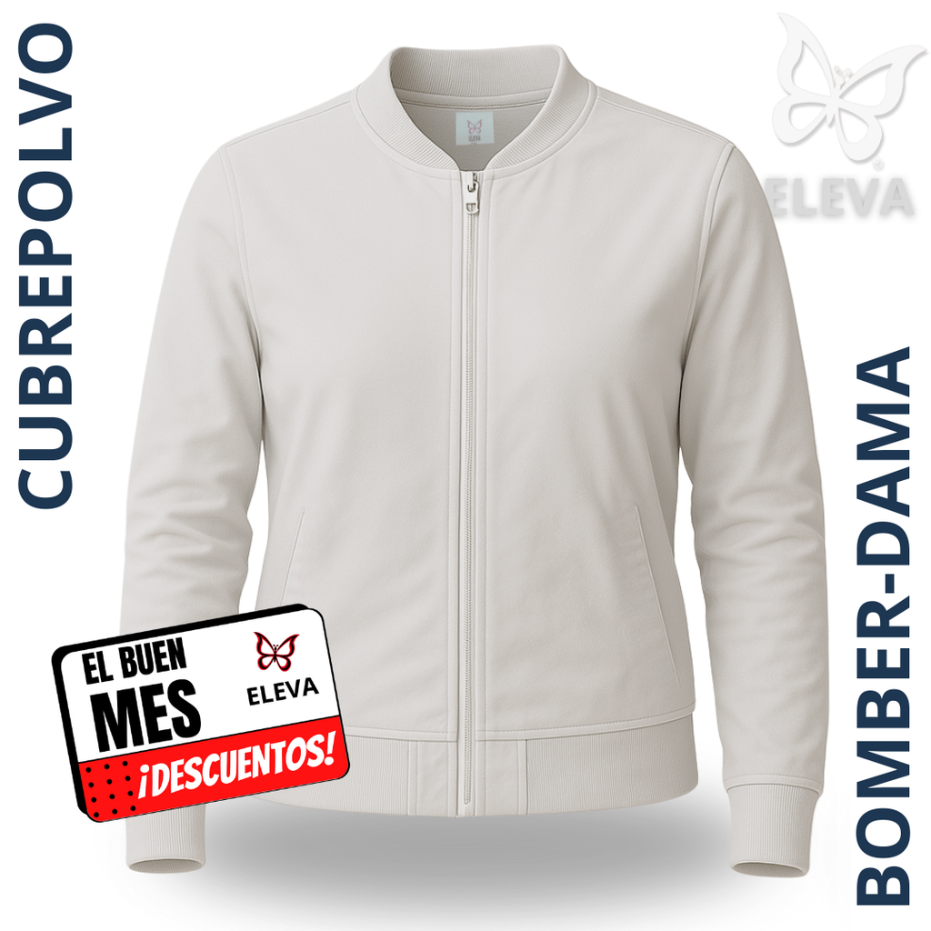 CUBREPOLVO BOMBER - BLANCO DAMA