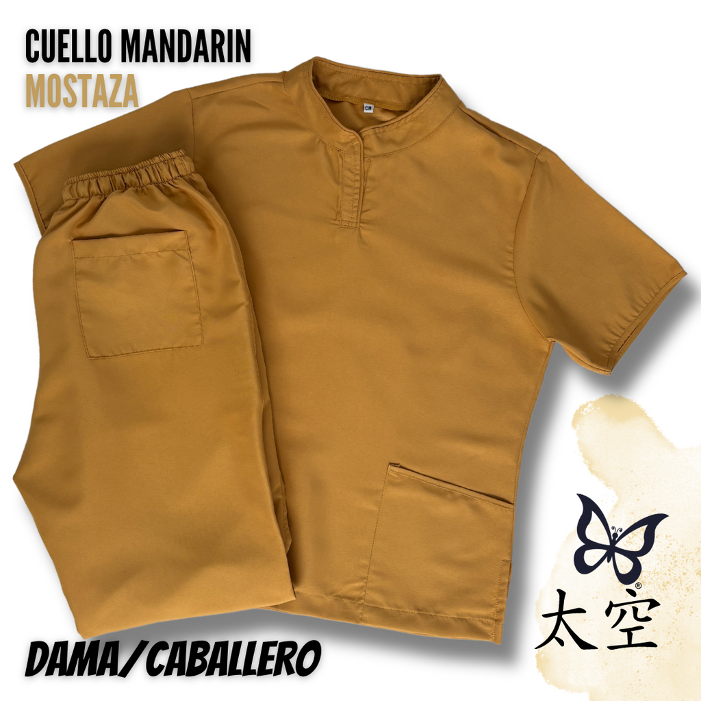 UQ - CUELLO MANDARÍN MOSTAZA