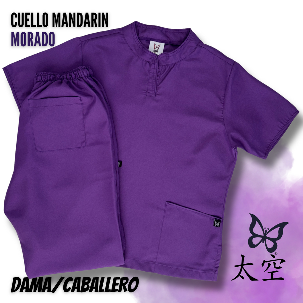 UQ - CUELLO MANDARÍN MORADO