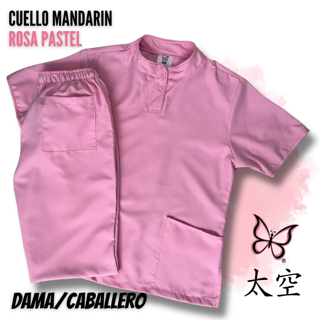 UQ - CUELLO MANDARÍN ROSA PASTEL