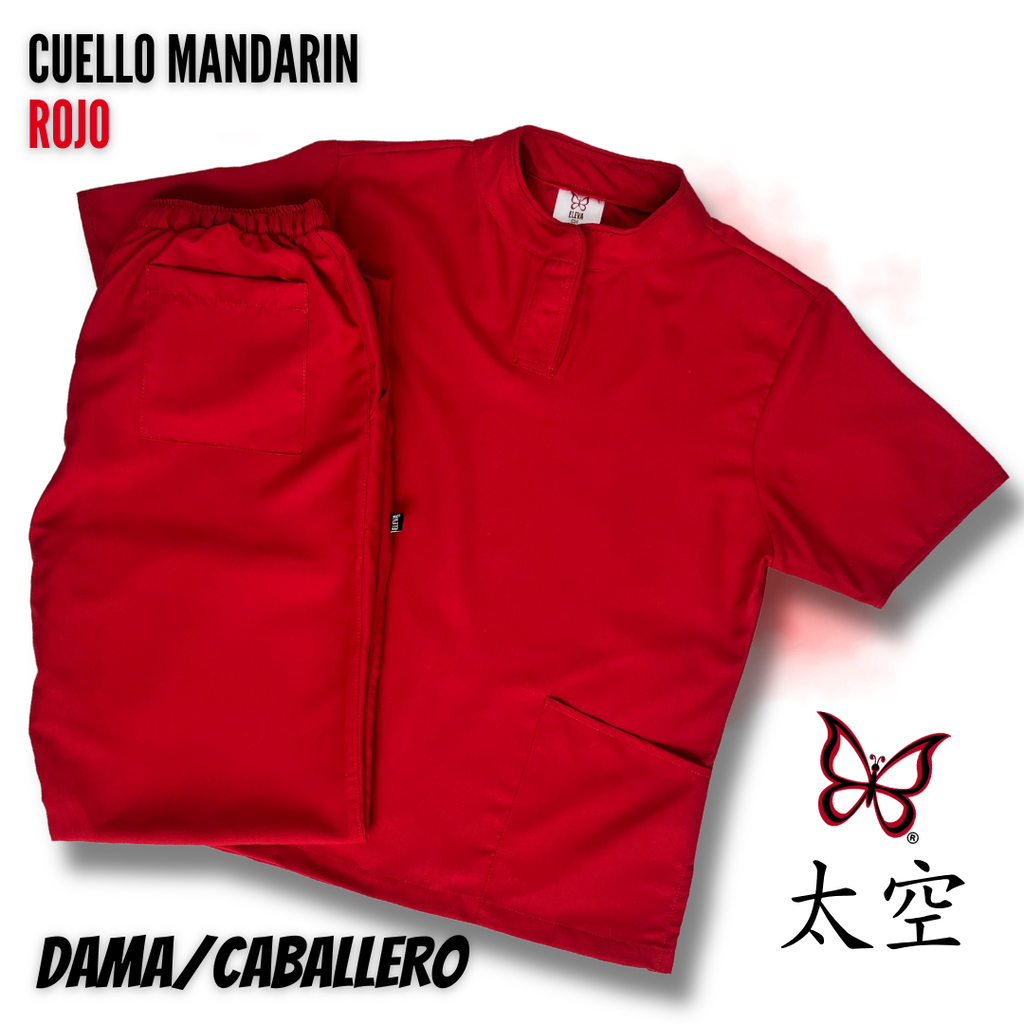 UQ - CUELLO MANDARÍN ROJO