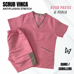 SCRUB VINCA ROSA PASTEL & PERLA