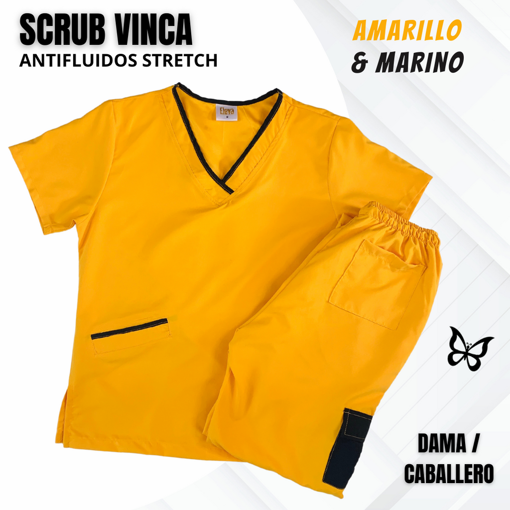 SCRUB VINCA AMARILLO & MARINO