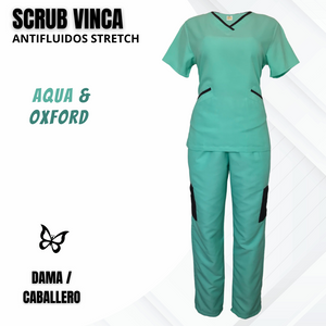 SCRUB VINCA AQUA & OXFORD