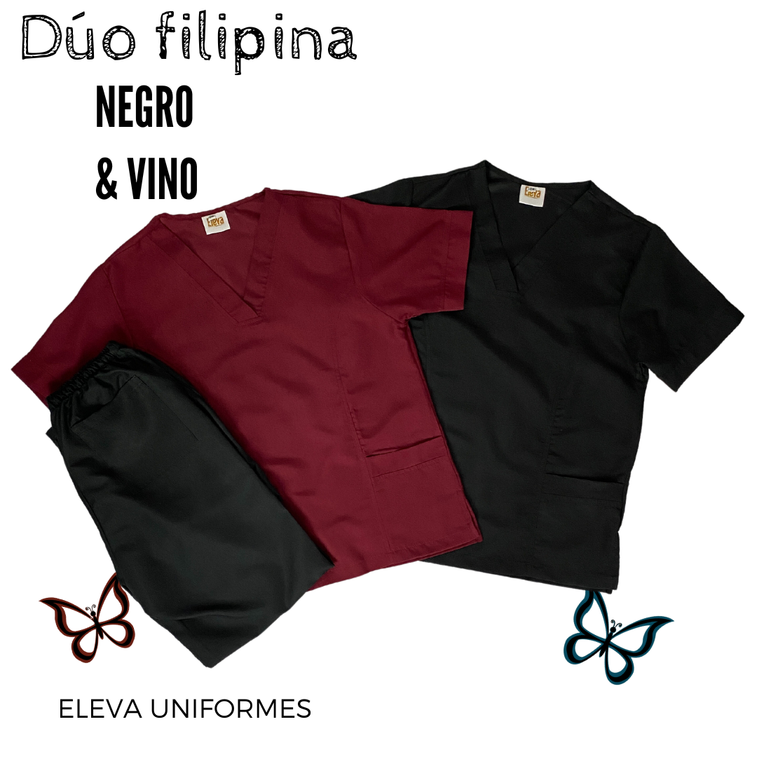 DÚO FILIPINA - NEGRO & VINO