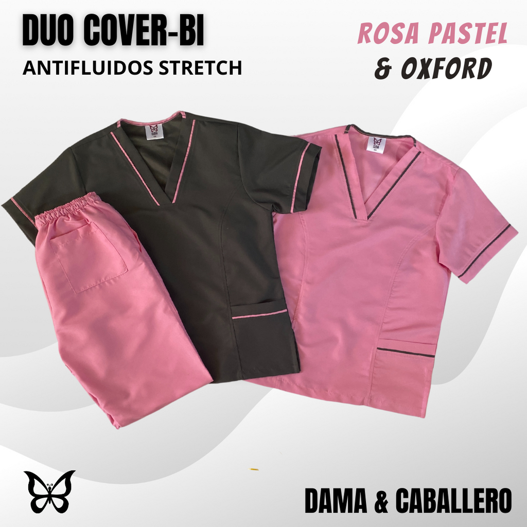 DÚO COVER-BI - ROSA PASTEL & OXFORD