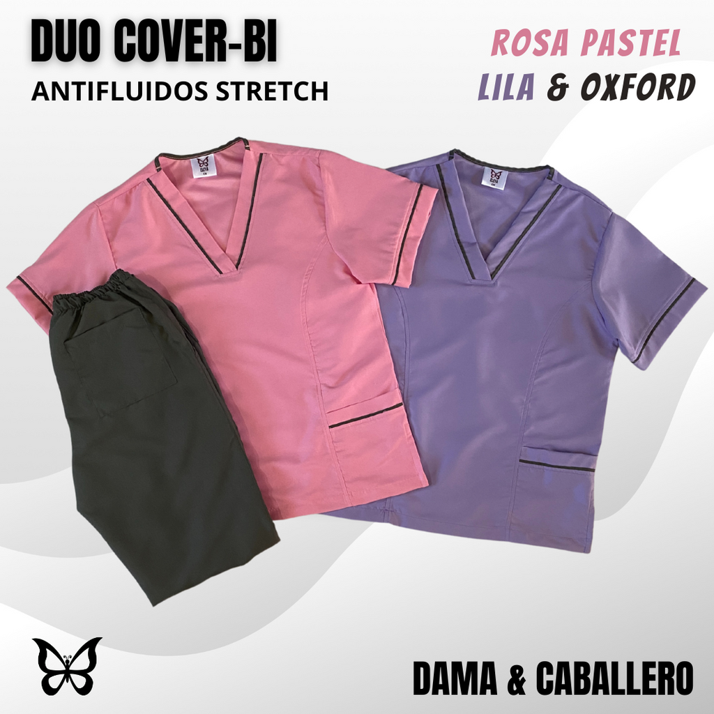 DÚO COVER-BI - ROSA PASTEL LILA & OXFORD