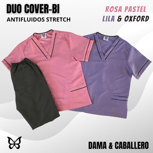 DÚO COVER-BI - ROSA PASTEL LILA & OXFORD